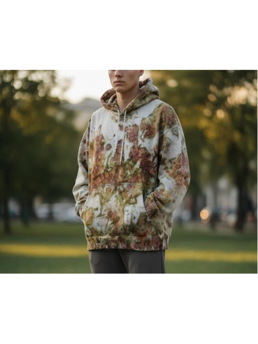 Super Heavy Weight Nike Hoodie, Hand-Dyed Tie-Dye Sweatshirt